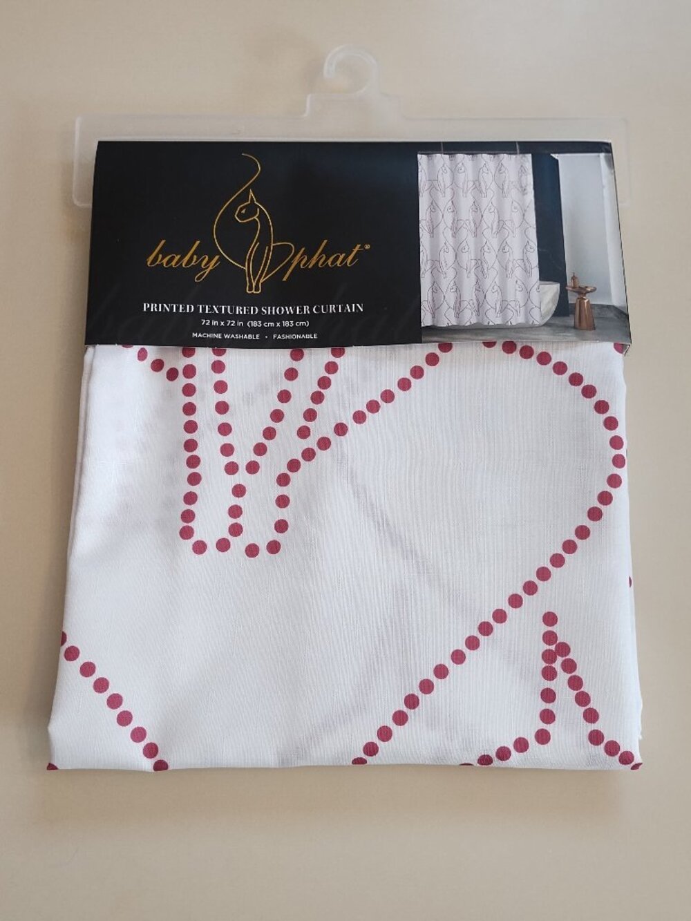 Baby phat shower curtain